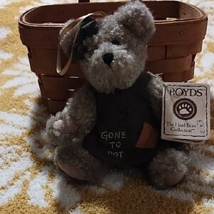 Boyd's Bear From Head Bean Collection "Gone To Pot"